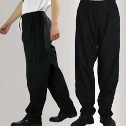 Pantalons de cuisine pour Chef cuisinier, vêtements d'hôtel, bas de Service ample, uniforme alimentaire, travail décontracté, pantalons adaptés pour hommes de Restaurant