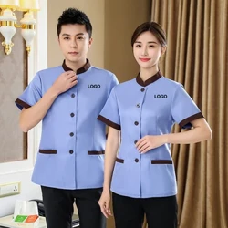 Đồng phục công việc dọn dẹp phụ nữ Trang phục khách sạn Trang phục nhà phục vụ Người phục vụ Nhà hàng Nhà hàng Áo rửa chén dành cho phụ nữ