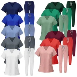Multicolor Beautician Lab Workwear ერთიანი ფერის სილამაზის სალონი საექთნო ფორმები შინაური ცხოველების კლინიკა სკრაბები უნიფორმები სამუშაო ტანსაცმელი საბითუმო