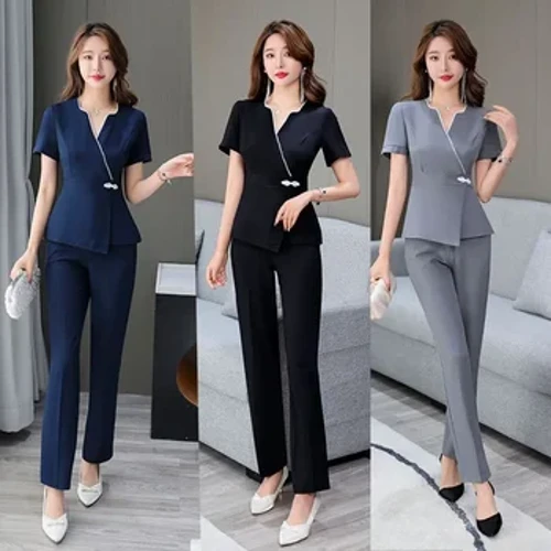 Sort Kosmetolog Overalls Arbejder Hotel Club Spa Fodbad Slim Suit Salon Arbejdstøj Kvinder Esthetician Uniform Til Massage