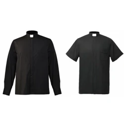 Kasisi wa Kikatoliki Vazi la Wanawake Wanaume Ortodox Shirt Shirt Tab Collar Church Sare