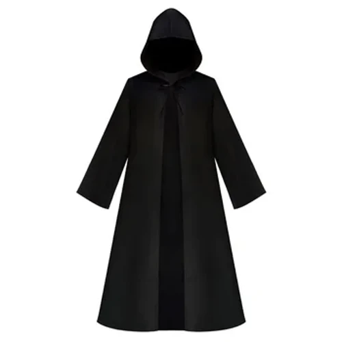 Halloween mænd middelalderlige munke dragter kostumer troldmand kostumer præst kostumer Lang kappe Sort kappe