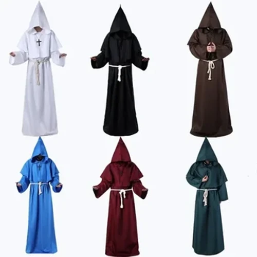 Imvunulo yeFestival, Imvunulo Yasendulo, Ingubo Yasenkathini ye-Monk, i-Monk Robe, i-Wizard Robe, Ingubo yompristi