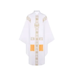 Menn kvinner middelalderske retro prest munk lang kjole cosplay kostyme cross print muslim misjonær cloak cape halloween party kappe