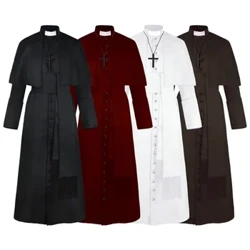 Halloween Priester Anime Cos Mittelalter Retro Kostüm Einfarbig Priester Cos Kostüm Anime Cos