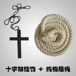 중세 스님 할로윈 의상 코믹 콘 파티 코스프레 의상 후드 로브 망토 케이프 수사 르네상스 사제 남성용