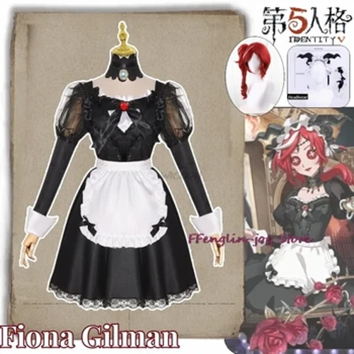 Fiona Gilman Mchezo Identity V Cosplay Costume Nguo Wigi Sare Cosplay Kuhani Fiona Gilman Uchawi Halloween Party Woman