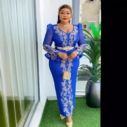 Afrikanska klänningar för kvinnor 2024 Eleganta Afrika Kläder Plus Size Bröllopsfest Afton lång klänning Dashiki Ankara Outfits Kläder