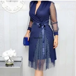 Rochii africane pentru femei Dashiki Mesh Rochie africană Bazin Haine africane Moda Rochii Ankara elegante Îmbrăcăminte Africa pentru doamne