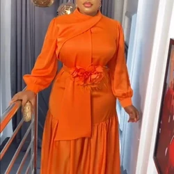 Afrikanska klänningar för kvinnor 2023 Ny höst Elegant Afrika-kläder Plus Size Bröllopsfest Lång klänning Dashiki Ankara Outfits Robe