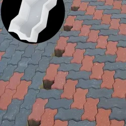 FAI DA TE Pavimentazione In Mattoni Stampo A Forma di Onde Walk Maker Riutilizzabile Cemento Percorso Maker Stampo Passo di Pietra Finitrice Per Prato Patio Cortile giardino