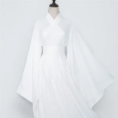 Quần áo truyền thống Trung Quốc Hanfu Lady Nữ đàn ông màu trắng áo sơ đồ áo lót