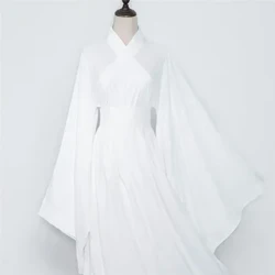 Quần áo truyền thống Trung Quốc Hanfu Lady Nữ đàn ông màu trắng áo sơ đồ áo lót