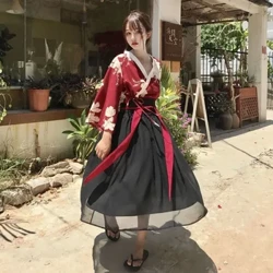 Rochie tradițională Hanfu pentru eleve – Uniformă de student în stil chinezesc Rochie în stil chinezesc Rochie tradițională chinezească