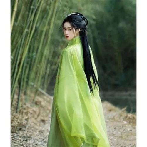 Gwisg Hanfu Menywod Tseineaidd Hen Traddodiadol Hanfu Gwisg Cosplay Calan Gaeaf Benywaidd Wedi'i Argraffu Setiau Hanfu Gwyrdd 3pcs Plus Maint XL