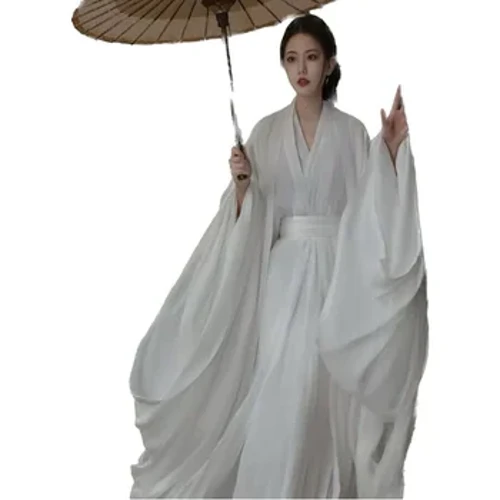 Gúna Bán Hanfu Mná Sean-Síneach Hanfu Mná Oíche Shamhna Éadaí Cosplay Sióg 2023 Gúna Samhraidh Hanfu Gúna Móide Méid