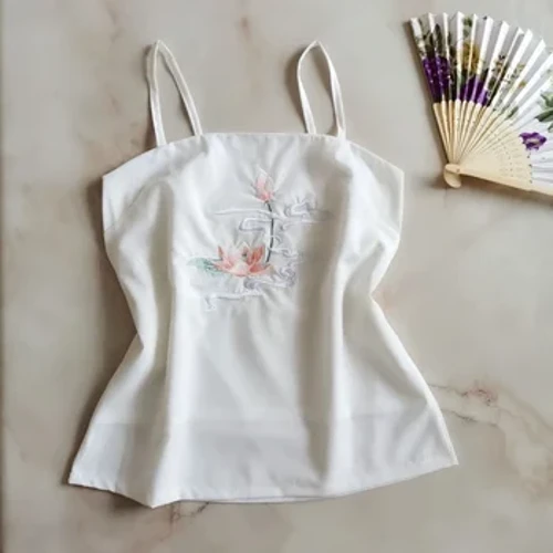 2023 ʻaʻahu Hanfu hou o nā wahine i kapa ʻia i kēia wā Pākē ʻano kuʻuna ʻano Retro lole lole keʻokeʻo nani nani kimono kimono.