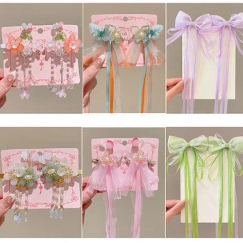 Accessories Gruaige Hanfu na Síne Gearrthóg Gruaige Gruaige Do Pháistí Cailíní Páirtí Oíche Shamhna Páirtí Cosplay Cosplage Accessories Han Fu Headwear