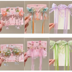 Affeithwyr Gwallt Hanfu Tsieineaidd Pinnau Gwallt Hairpins Ar gyfer Merched Kids Parti Calan Gaeaf Cosplay Headdress Affeithwyr Penwisgoedd Han Fu