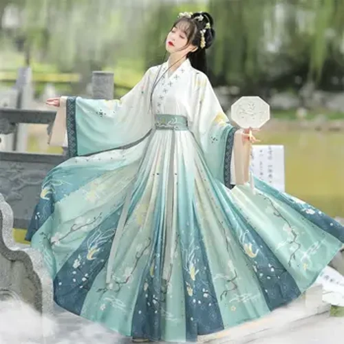 Phong Cách Trung Hoa Nữ Phương Đông Vintage Hanfu Trang Phục Thêu Hoa Cổ Tích Áo Truyền Thống Cổ Đại Công Chúa Trang Phục Hàng Ngày