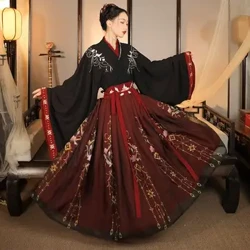 Trung Quốc Truyền Thống Hanfu Trang Phục Người Phụ Nữ Nhà Hán Cổ Đại Đầm Phương Đông Đầm Công Chúa Nữ Sang Trọng Nhà Đường Vũ Mặc