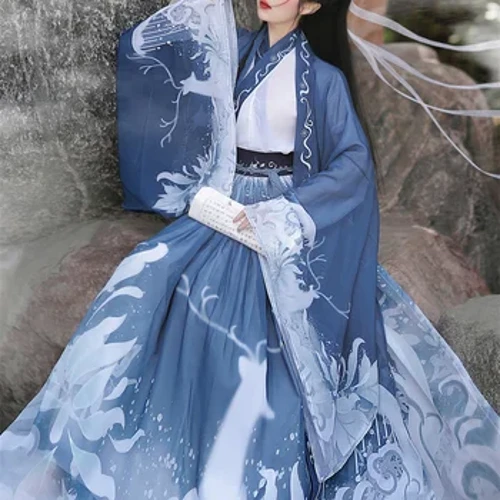 Ban Đầu Hanfu 3 Trung Quốc Cổ Đại Trang Phục Quần Áo Phụ Nữ Truyền Thống Hanfu Vũ Trang Phục Dân Gian Cổ Tích Đầm Cho Lễ Tốt Nghiệp