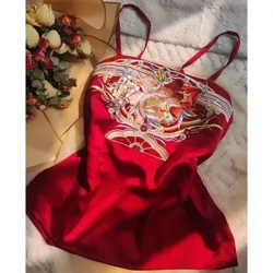 Nui Nui 4XL Hanfu Lining Camisole Wahine Haina Kahiko Hanfu ʻOmaʻomaʻo ʻulaʻula ʻulaʻula kāmeʻa kāmeʻa i loko o luna Plus Nui XL