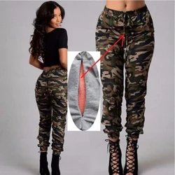 Pants Zipper Llawn Merched Awyr Agored Anweledig Zipper Agored Crotch Agored Gwasg Isel Cuddliw Teneuo Cwpl Gwyllt Cwpwl Gwyllt yn Dyddio Pants Crotch Agored