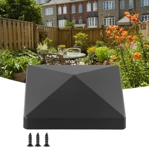 Tapa de poste de valla de plástico, 4 pulgadas, 1/4mm, para proteger valla de madera al aire libre, edificios de jardín, accesorios de herramientas de alta calidad, 1/4 Uds.