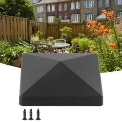 1/4pcs Ffens Post Cap Plastig 4inch 102mm Ar gyfer Diogelu Ffens Pren Awyr Agored Adeiladau Gardd Affeithwyr Ansawdd Uchel