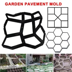 Bahçe Yolu Maker Kalıp Plastik DIY Bahçe Kalıp Elle Kaldırım Çimento Tuğla Taş Yol Beton Kalıp Yeniden Kullanılabilir Elle Kaldırım