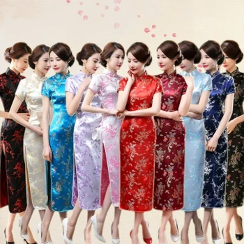 Vana Hiina traditsiooniline kleit naistele, odav ja suur pikk, õhuke Cheongsam Qipao 6XL punane pruudi pulmakleit pidulik kleit