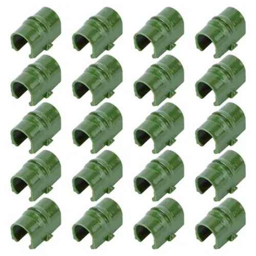 20 pz Clip per Tubo per Edifici da Giardino Serra per Telaio per Tubi per Tubi Clip per Pellicola Serra per Ripari per Banner per Serra 20mm