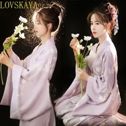 Trang phục kimono truyền thống Nhật Bản dành cho nữ, Geisha in màu trắng, Biểu diễn lễ hội, Trang phục khiêu vũ, Trang phục châu Á