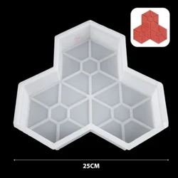 Zeshoekige Maple Leaf Path Maker Beton Mallen DIY Tuin Bestrating Weg Bestrating Baksteen Plastic Mal