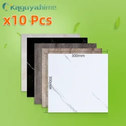 =(K)=10st PVC-imitationsmarmorgolvdekaler Självhäftande väggdekaler Vattentäta badrumsdekor för heminredning 30*30cm