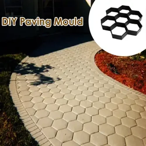 Māhele Walk Pavement Paʻa Mold DIY Hoʻopaʻa lima lima ʻia ʻo Cement Brick Pōhaku Alanui Paʻi Paʻa no ka Home Yard Garden