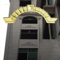 Semicircular Arch Roman Column Window Cover Molds Villa Window Column Line Mould Semento Exterior Wall Building Mga Dekorasyon sa Hardin