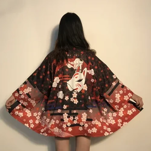 I-Kimono Abesifazane BaseJapane I-Yukata Yabesifazane Izingubo zase-Asia Ihembe le-Kimono Cardigan Abesifazane Bendabuko YaseJapane I-Kimonos Haori FF2682