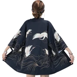 Kimono Jepang Wanita 2020 Cardigan Pantai Kimono Jepang Tradisional Cosplay Yukata Wanita Obi Haori Pakaian Jepang V1864