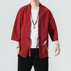 Ilineni likakotini Kimono Cardigan Amadoda aseJapan Obi Owesilisa Yukata Amadoda Haori Azacile Causal Izingubo zeSamurai Izingubo Zendabuko Zejakhethi Lezingubo Zasemgwaqweni