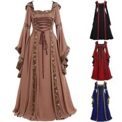 Udaberri eta udako moda estiloa Europako emakumeak soineko luzea Europako arropa soinekoak Eliza