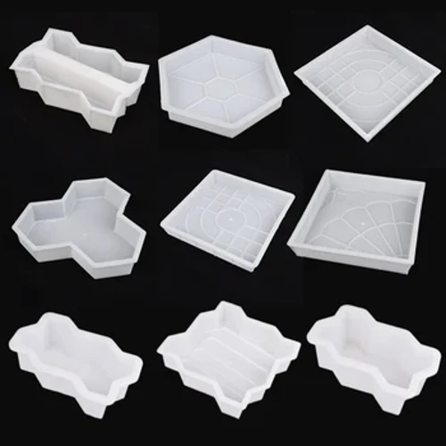 Diy Path Maker Plastic Brick Mold Paving Pavement Walkway Molds Path Maker Middle of Hole Shape Garden Path Concrete