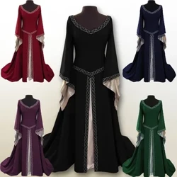 6 Kulay ng Babae 18th Century Medieval Costume Mid Modern Long Dress para sa Babae Cosplay European Party Traditional Retro Dresses