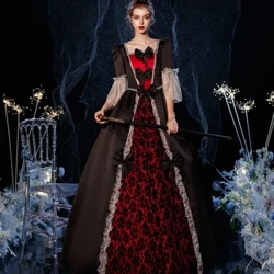 1700-tallets sorte kongelige hof retro barok tøj renæssance vintage inspireret rokoko Marie Antoinette kostume gallakjole