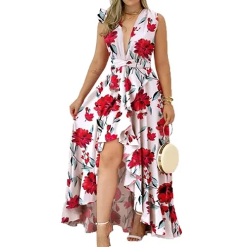 Donte da donne americane europee 2023 High Waist Stamp Stampa per colletto Long Fashion Temperament Abito da maniche per pendolare femmina