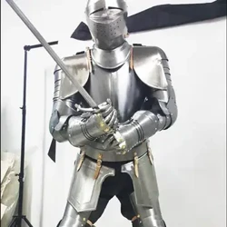 Medieval European Knight Armor Wearable Iron Cover Body Stage