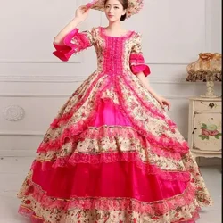 Victorian Dress European Palace Ladys dress Performance Women Party French Vintage Stage