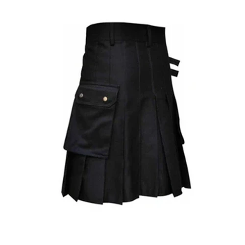 Vadonatúj, tartós, kiváló minőségű akciós szoknya Férfi ruházat Goth Highland Kilt Kilts férfi kültéri hagyományos fekete