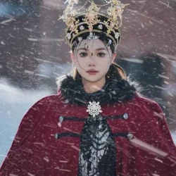 Rossiya Sayohat Fotografiya Kiyim Qizil Cloak Qor Sahna Surati Qish Yangi